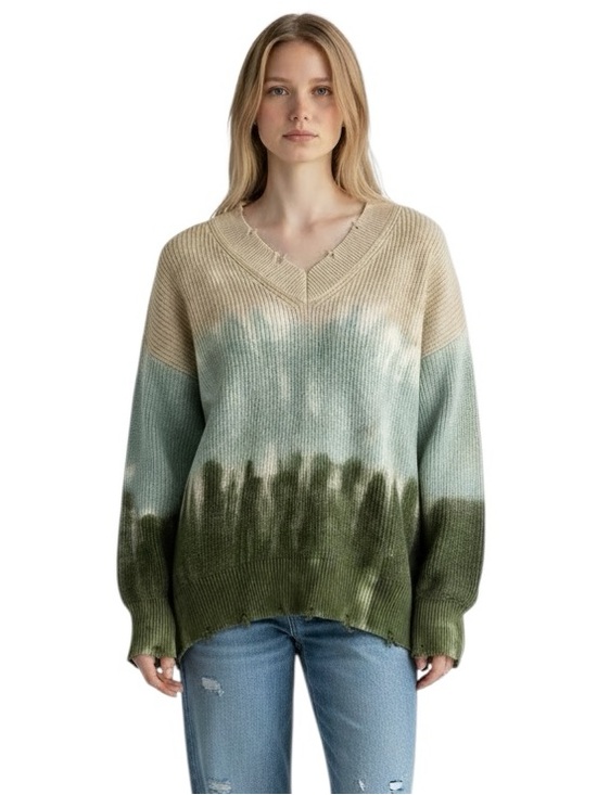 Young Fabulous & Broke Sweaters - Young Fabulous & Broke Sweater Tie Dye Oversized Cotton Knit Tunic Medium NEW